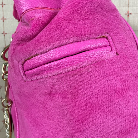 ๐HP๐ Juicy Couture Hot Pink Snowflake Daydreamer Super Soft Velour Embroidered - Picture 9 of 15